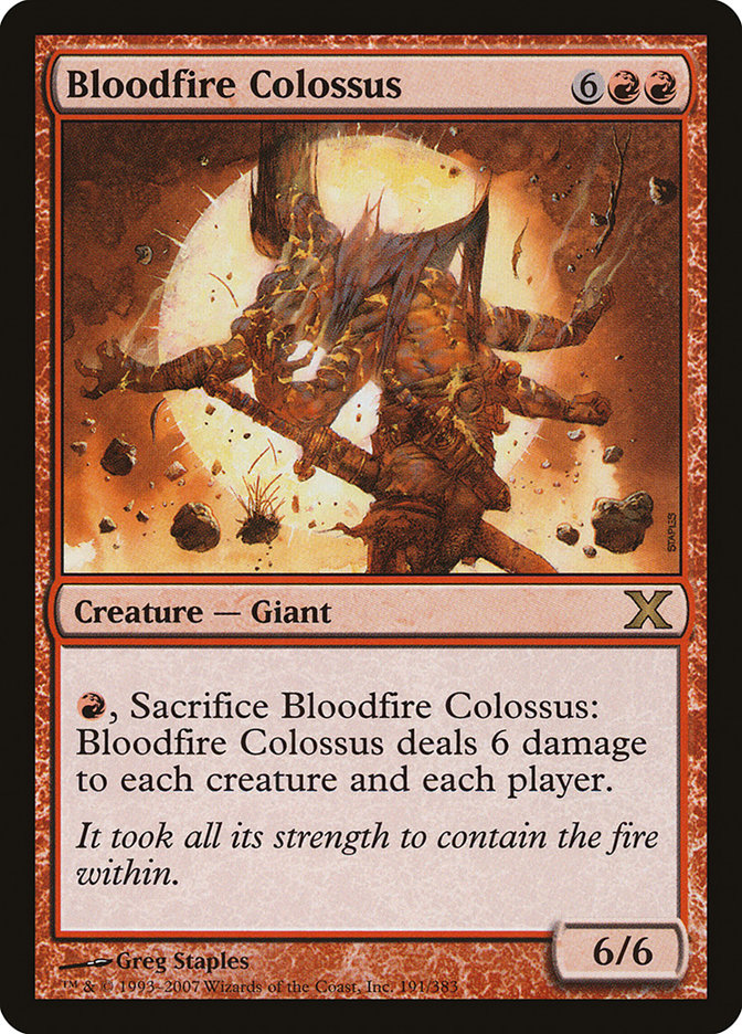 Bloodfire Colossus [Tenth Edition] | Good Games Morley