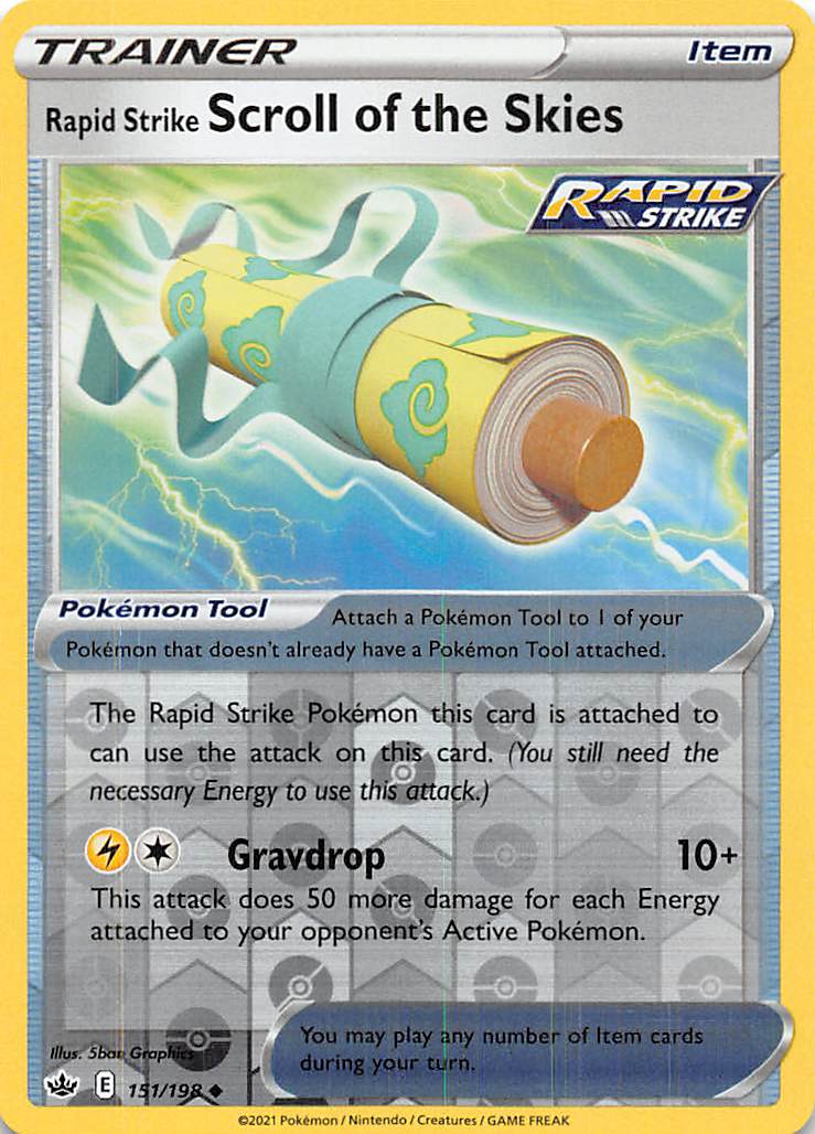 Rapid Strike Scroll of the Skies (151/198) [Sword & Shield: Chilling Reign] | Good Games Morley