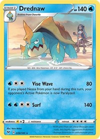 Drednaw (039/185) (Cracked Ice Holo) (Theme Deck Exclusive) [Sword & Shield: Vivid Voltage] | Good Games Morley