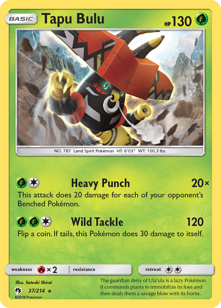 Tapu Bulu (37/214) [Sun & Moon: Lost Thunder] | Good Games Morley