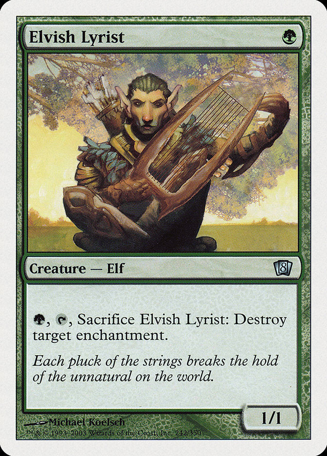 Elvish Lyrist [Eighth Edition] | Good Games Morley