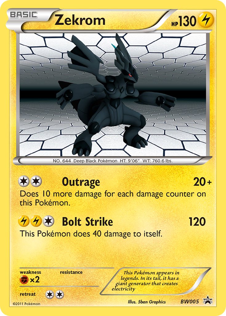 Zekrom (BW005) [Black & White: Black Star Promos] | Good Games Morley