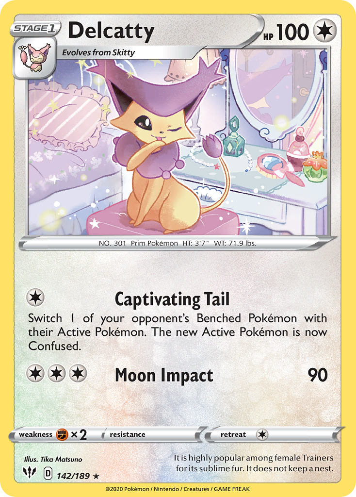 Delcatty (142/189) [Sword & Shield: Darkness Ablaze] | Good Games Morley