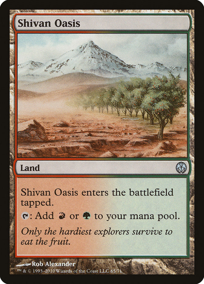 Shivan Oasis [Duel Decks: Phyrexia vs. the Coalition] | Good Games Morley