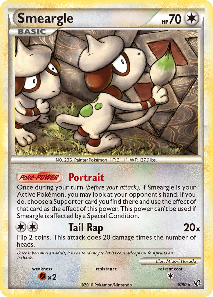 Smeargle (8/90) [HeartGold & SoulSilver: Undaunted] | Good Games Morley