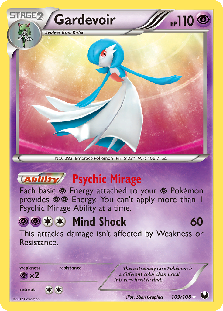 Gardevoir (109/108) [Black & White: Dark Explorers] | Good Games Morley