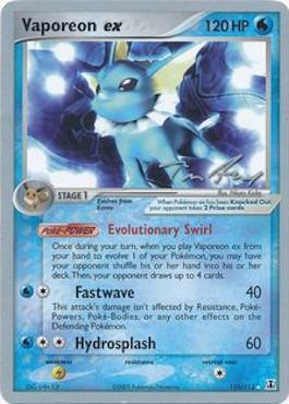 Vaporeon ex (110/113) (Legendary Ascent - Tom Roos) [World Championships 2007] | Good Games Morley
