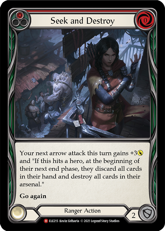 Seek and Destroy [ELE215] (Tales of Aria)  1st Edition Rainbow Foil | Good Games Morley