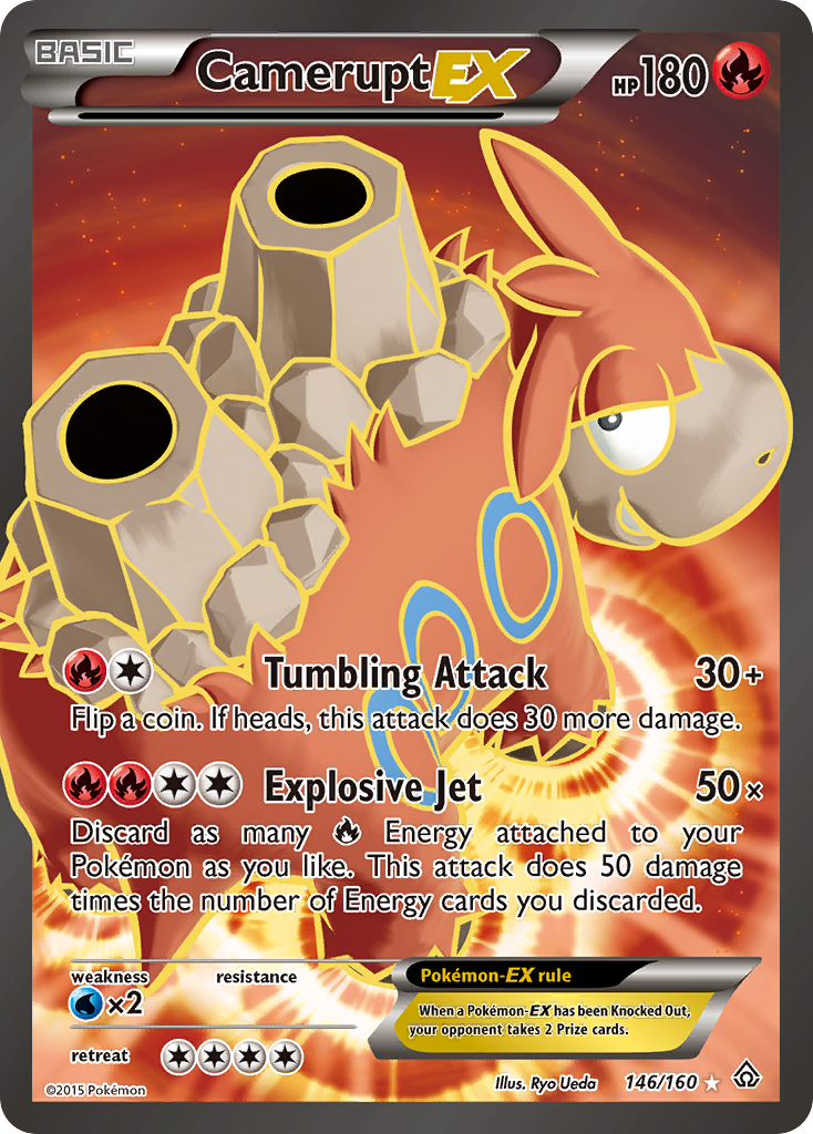 Camerupt EX (146/160) [XY: Primal Clash] | Good Games Morley