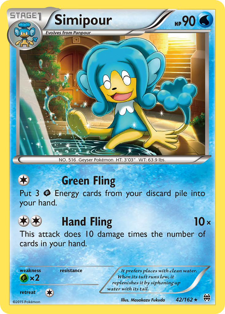 Simipour (42/162) [XY: BREAKthrough] | Good Games Morley
