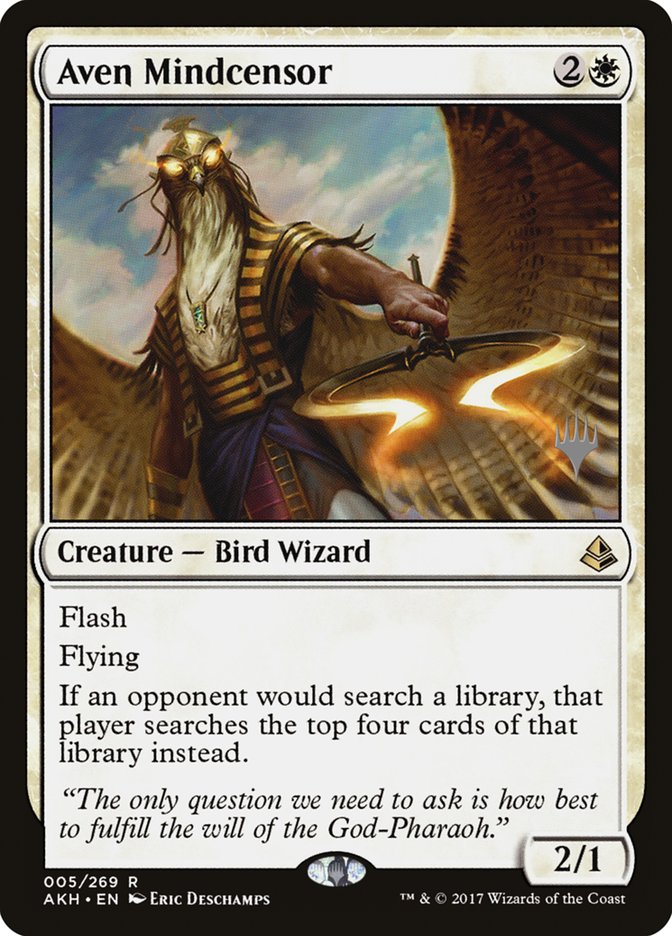 Aven Mindcensor (Promo Pack) [Amonkhet Promos] | Good Games Morley