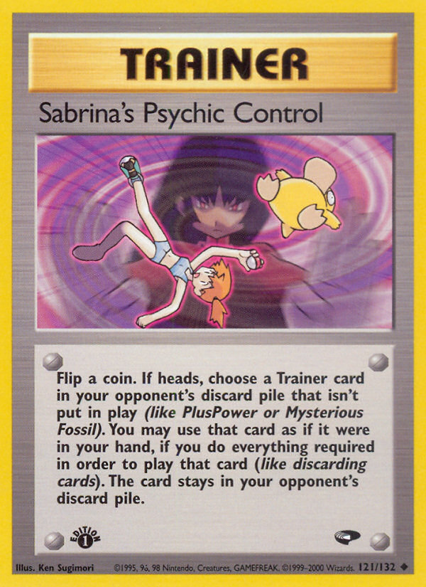 Sabrina's Psychic Control (121/132) [Gym Challenge 1st Edition] | Good Games Morley