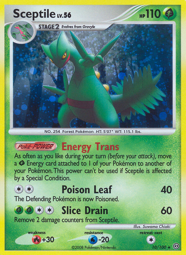 Sceptile (10/100) (Theme Deck Exclusive) [Diamond & Pearl: Stormfront] | Good Games Morley