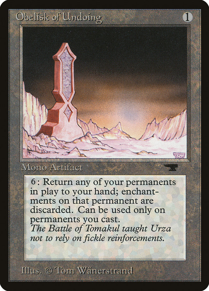 Obelisk of Undoing [Antiquities] | Good Games Morley