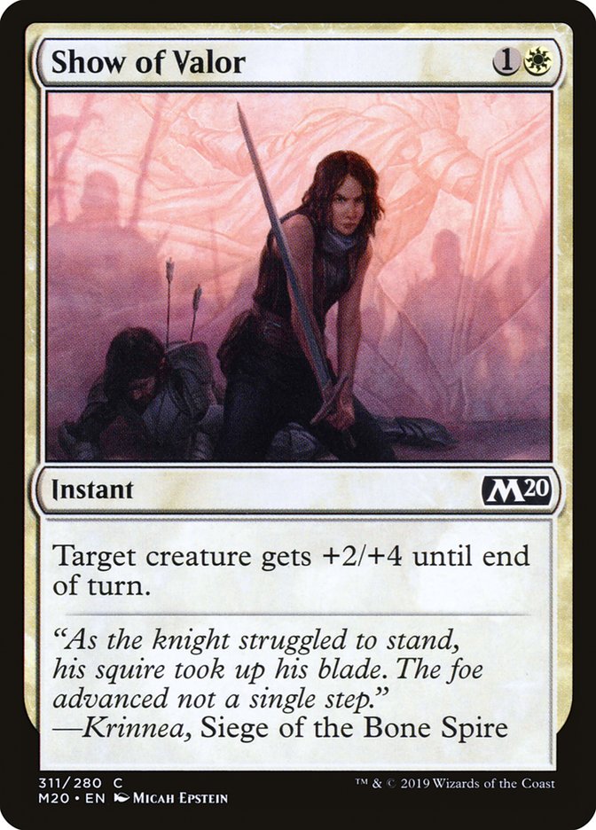 Show of Valor [Core Set 2020] | Good Games Morley