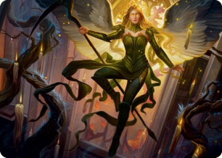 Sigarda, Champion of Light Art Card [Innistrad: Midnight Hunt Art Series] | Good Games Morley
