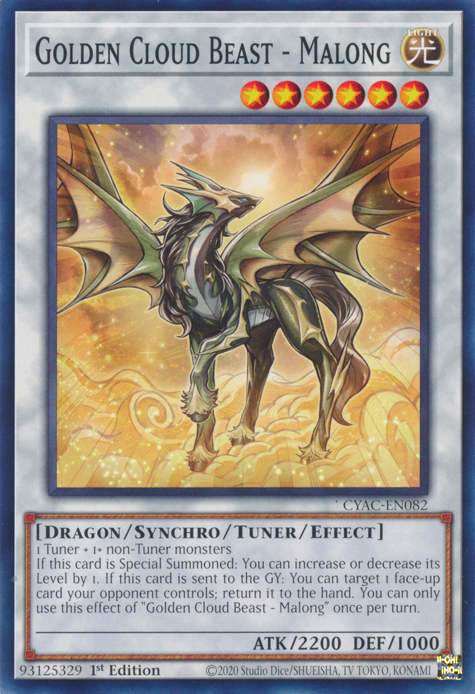 Golden Cloud Beast - Malong [CYAC-EN082] Common | Good Games Morley