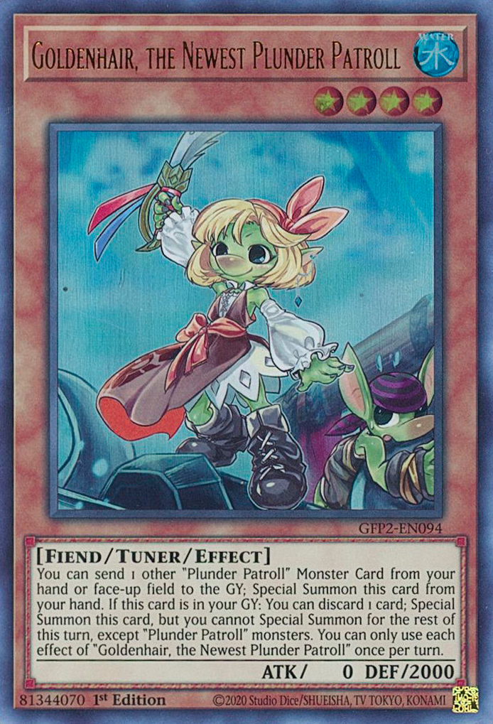 Goldenhair, the Newest Plunder Patroll [GFP2-EN094] Ultra Rare | Good Games Morley