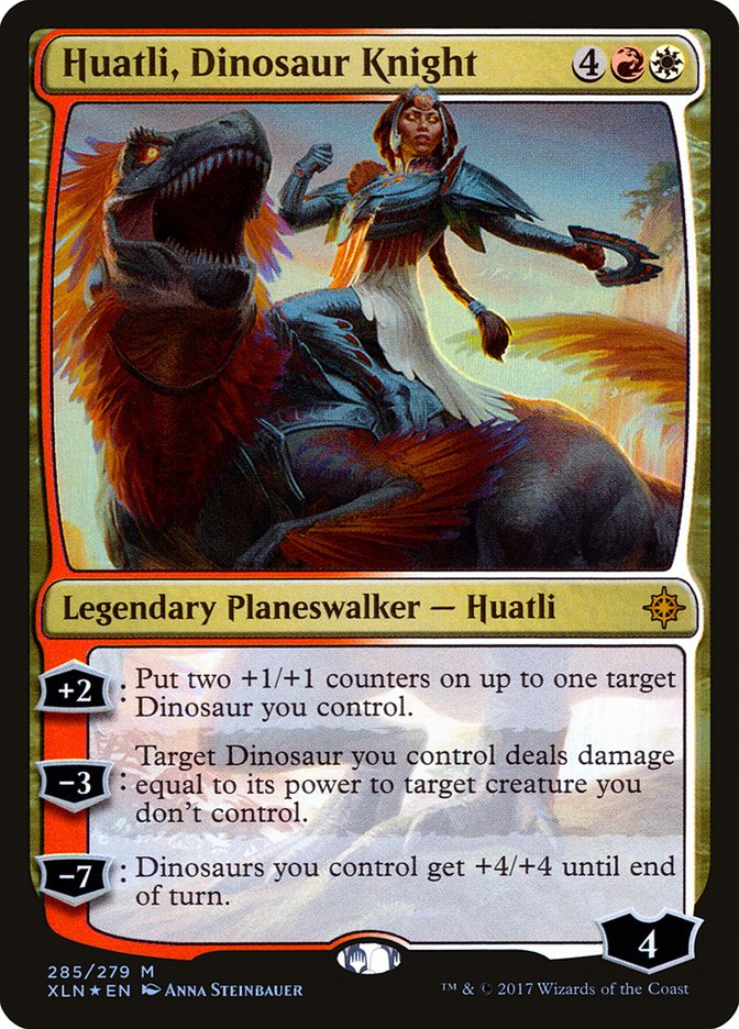 Huatli, Dinosaur Knight [Ixalan] | Good Games Morley