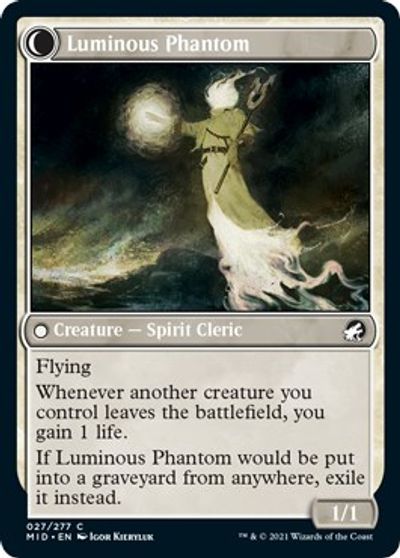 Lunarch Veteran // Luminous Phantom [Innistrad: Midnight Hunt] | Good Games Morley
