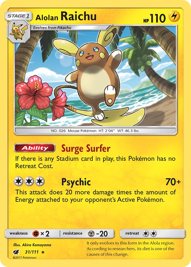 Alolan Raichu (31/111) (Theme Deck Exclusive) [Sun & Moon: Crimson Invasion] | Good Games Morley