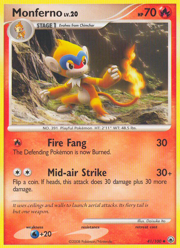 Monferno (41/100) [Diamond & Pearl: Majestic Dawn] | Good Games Morley