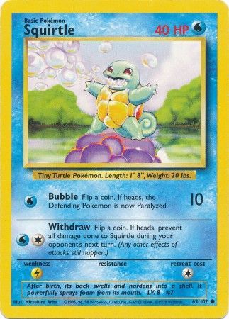 Squirtle (63/102) [Base Set Unlimited] | Good Games Morley