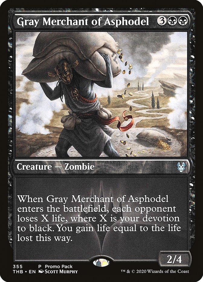 Gray Merchant of Asphodel (Promo Pack) [Theros Beyond Death Promos] | Good Games Morley