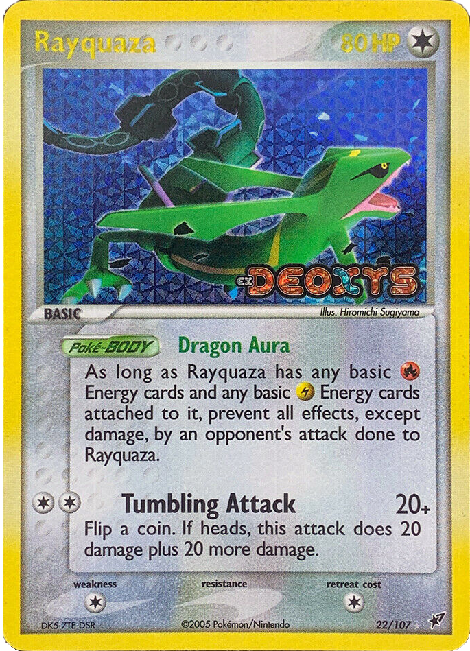 Rayquaza (22/107) (Stamped) [EX: Deoxys] | Good Games Morley