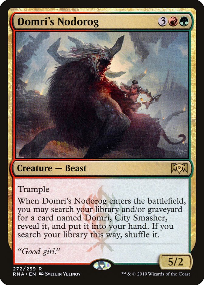 Domri's Nodorog [Ravnica Allegiance] | Good Games Morley