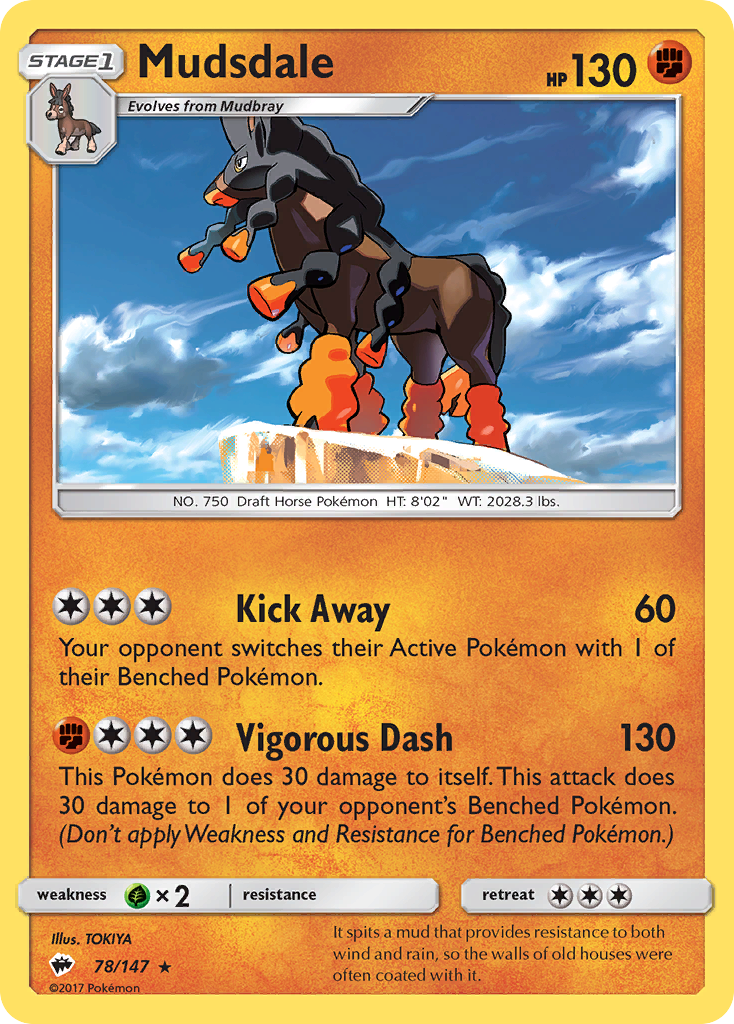 Mudsdale (78/147) [Sun & Moon: Burning Shadows] | Good Games Morley