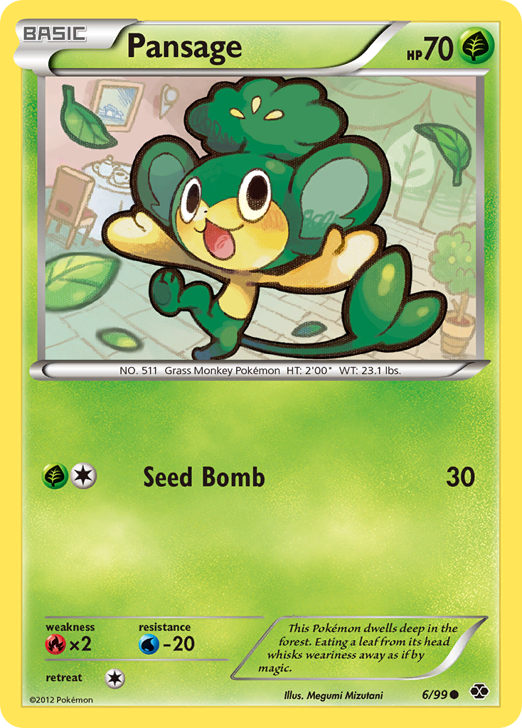 Pansage (6/99) [Black & White: Next Destinies] | Good Games Morley