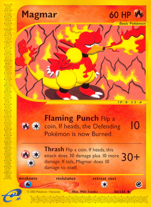 Magmar (86/165) [Expedition: Base Set] | Good Games Morley