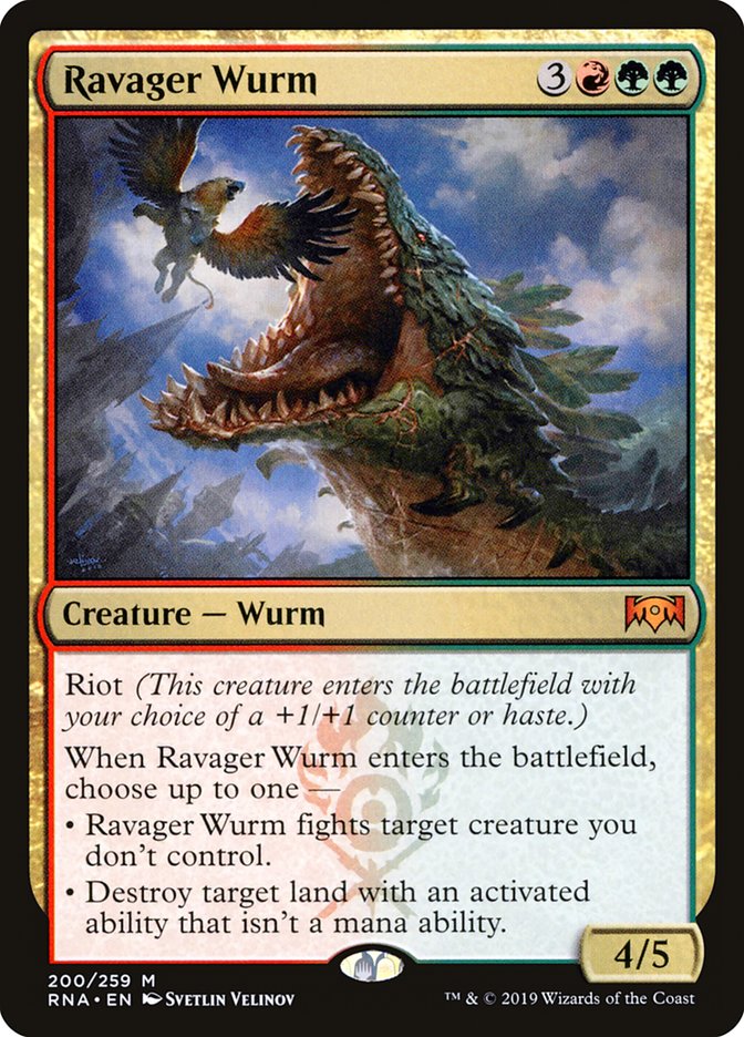 Ravager Wurm [Ravnica Allegiance] | Good Games Morley