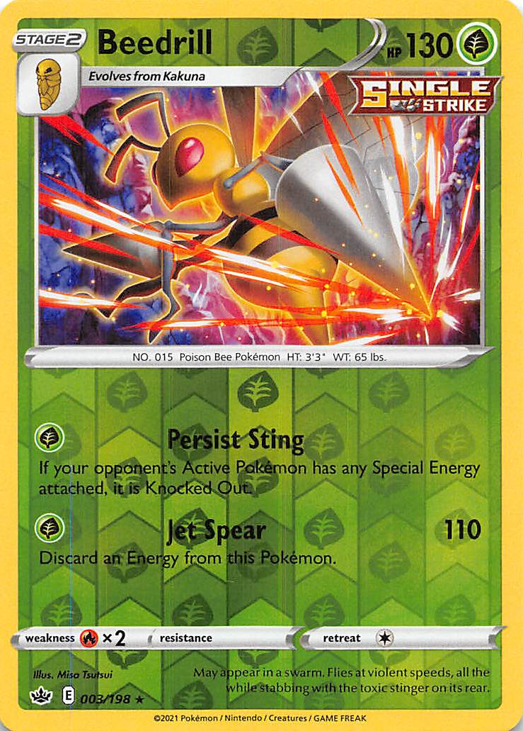 Beedrill (003/198) [Sword & Shield: Chilling Reign] | Good Games Morley