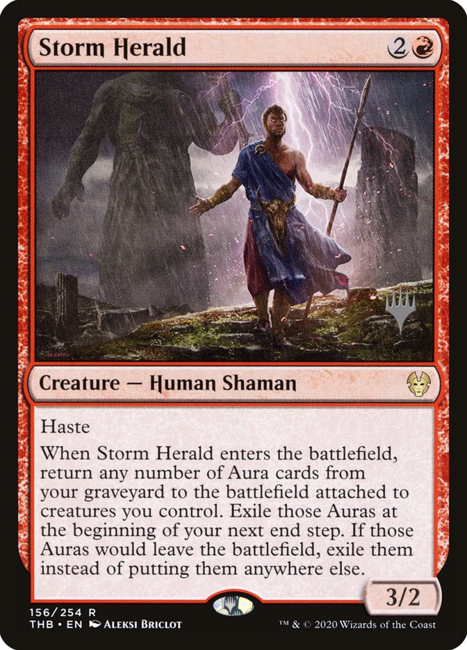 Storm Herald (Promo Pack) [Theros Beyond Death Promos] | Good Games Morley