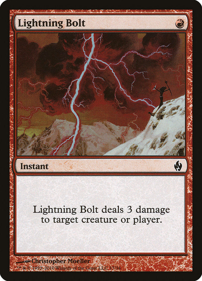 Lightning Bolt [Premium Deck Series: Fire and Lightning] | Good Games Morley
