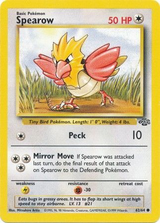 Spearow (62/64) [Jungle Unlimited] | Good Games Morley