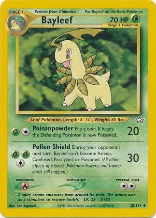Bayleef (28/111) [Neo Genesis Unlimited] | Good Games Morley