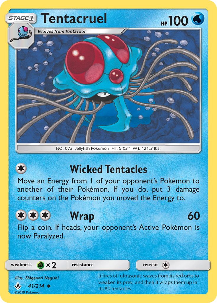 Tentacruel (41/214) [Sun & Moon: Unbroken Bonds] | Good Games Morley
