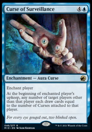 Curse of Surveillance (Promo Pack) [Innistrad: Midnight Hunt Promos] | Good Games Morley