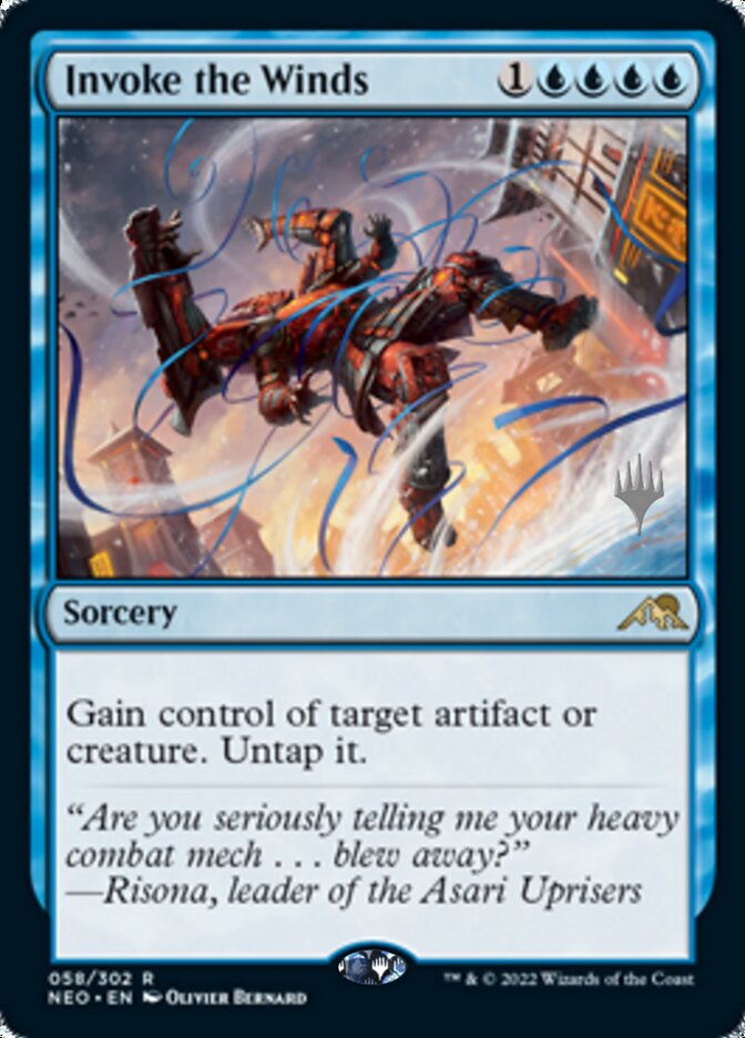 Invoke the Winds (Promo Pack) [Kamigawa: Neon Dynasty Promos] | Good Games Morley
