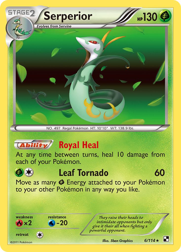 Serperior (6/114) [Black & White: Base Set] | Good Games Morley