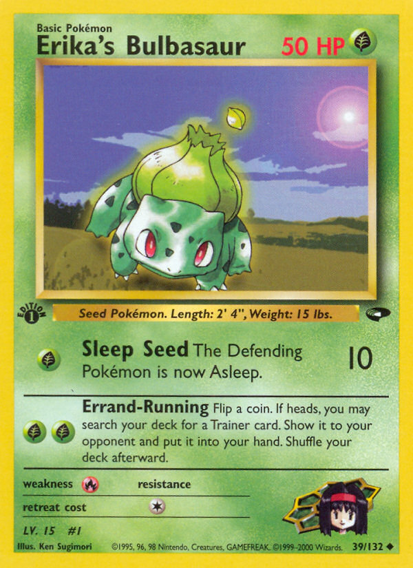 Erika's Bulbasaur (39/132) [Gym Challenge 1st Edition] | Good Games Morley