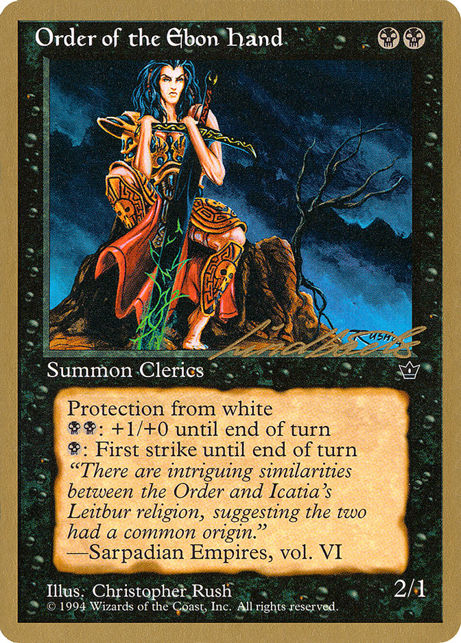 Order of the Ebon Hand (Rush) (Leon Lindback) [Pro Tour Collector Set] | Good Games Morley