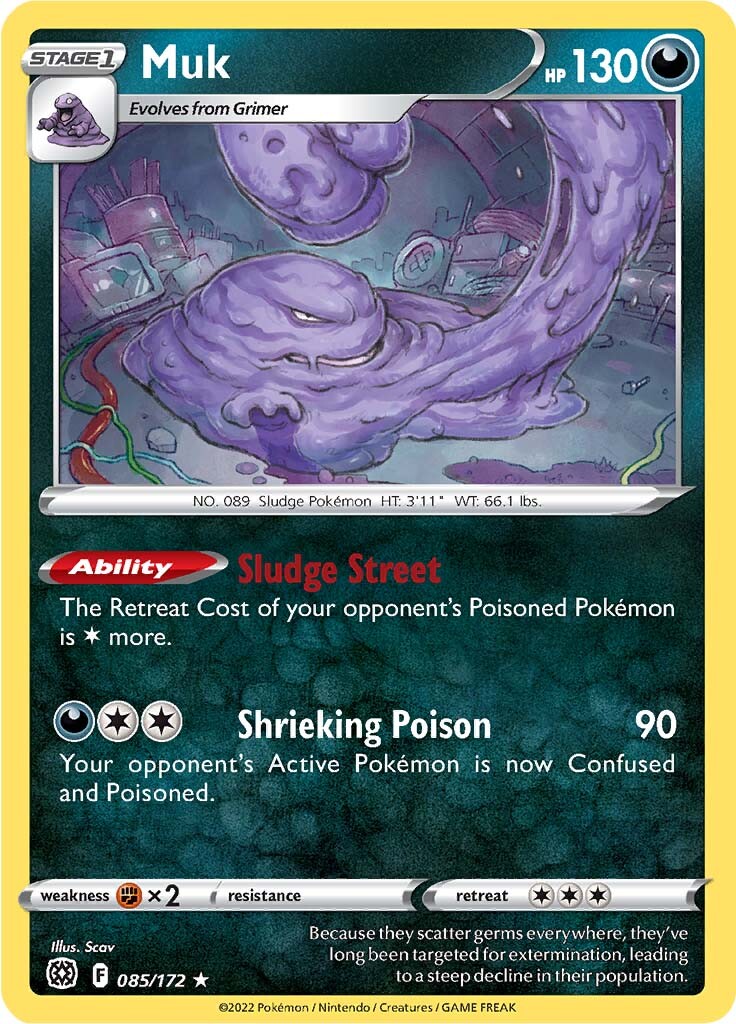 Muk (085/172) [Sword & Shield: Brilliant Stars] | Good Games Morley