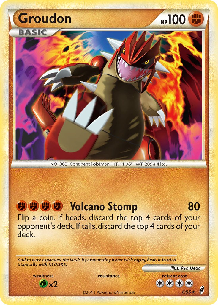 Groudon (6/95) (Theme Deck Exclusive) [HeartGold & SoulSilver: Call of Legends] | Good Games Morley