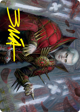 Edgar, Charmed Groom 1 Art Card (Gold-Stamped Signature) [Innistrad: Crimson Vow Art Series] | Good Games Morley
