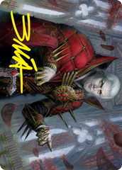 Edgar, Charmed Groom 1 Art Card (Gold-Stamped Signature) [Innistrad: Crimson Vow Art Series] | Good Games Morley