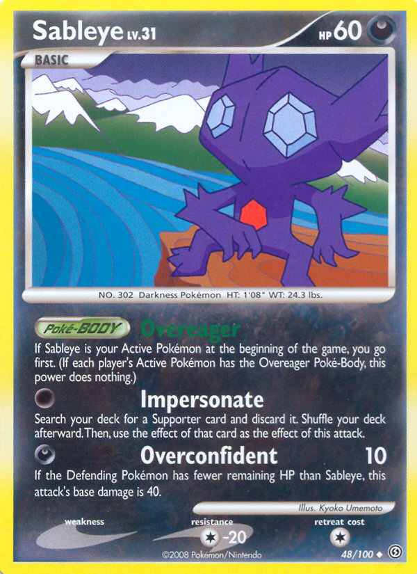 Sableye (48/100) [Diamond & Pearl: Stormfront] | Good Games Morley